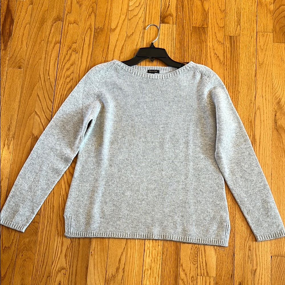 Italian Yarn Long Sleeve Massimo Dutti Crew Neck Sweater Classic Style Capsule